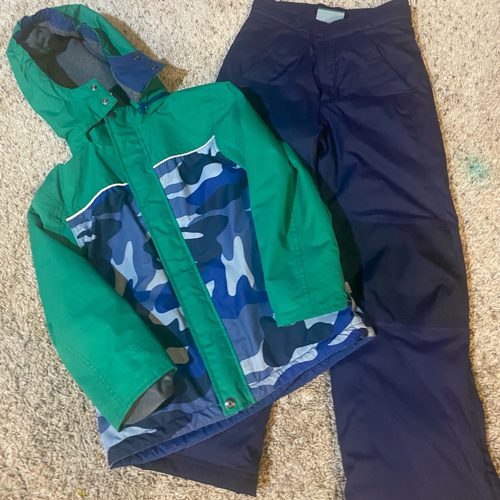 Ll bean snow pants & mini Boden ski jacket